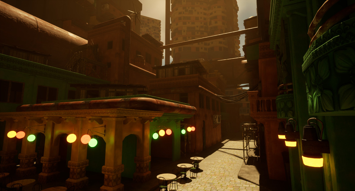 Sci-Fi Dieselpunk City