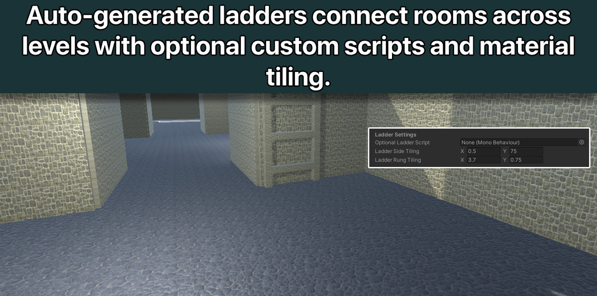 Dungeon Builder Pro 2.0 – Procedural Level Generator with NavMesh & Spawner