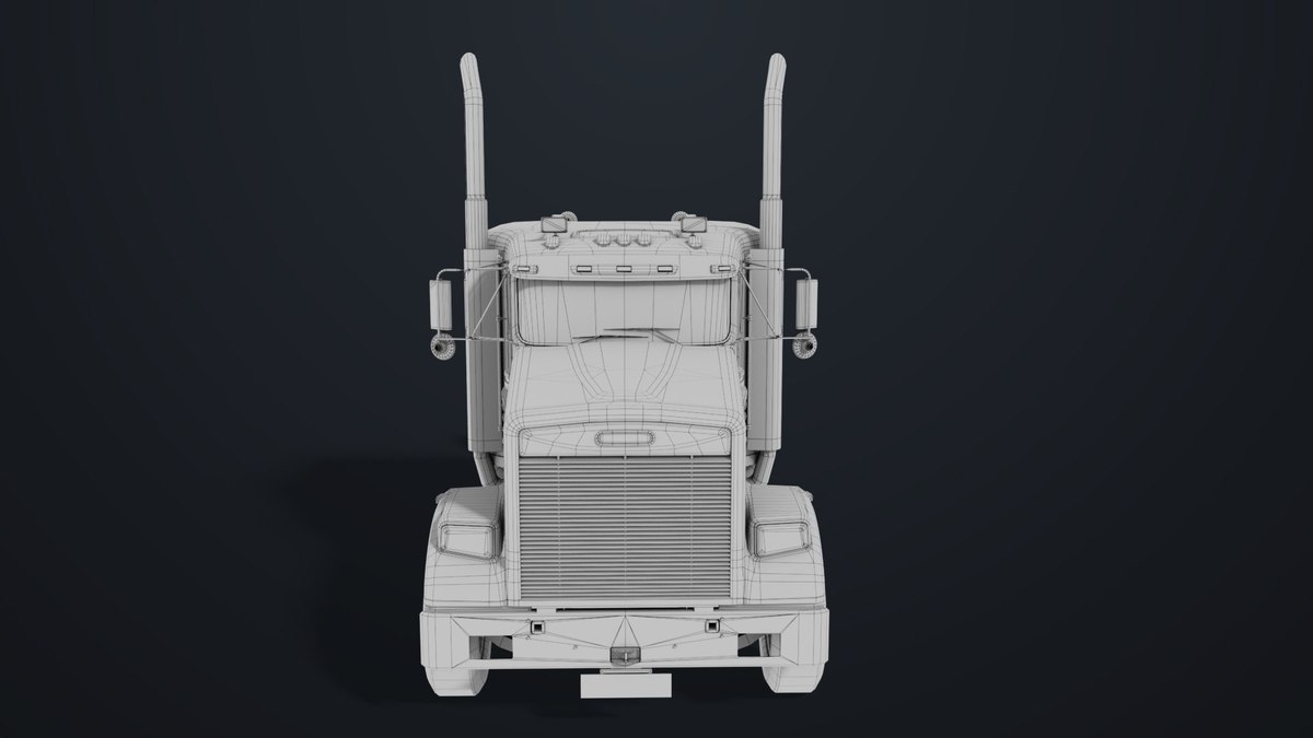 Heavy Truck Chassis 07 Blue and Green URP HDRP Textures