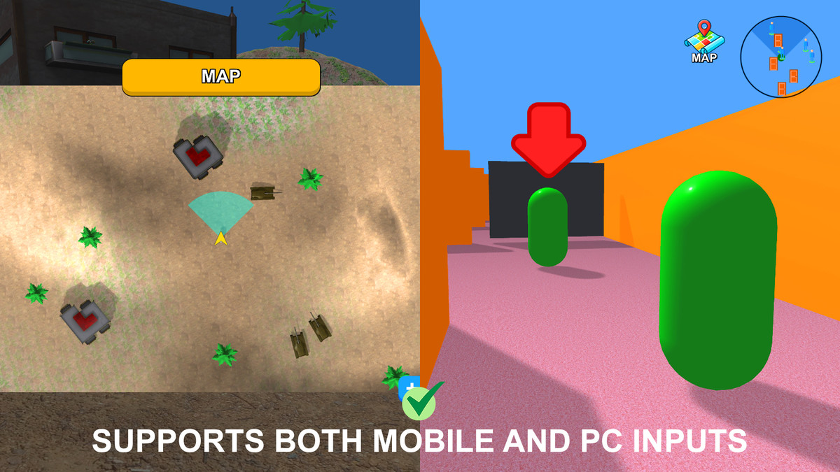 Easy Map, Radar and Navigation System for Both Mobile and PC Games