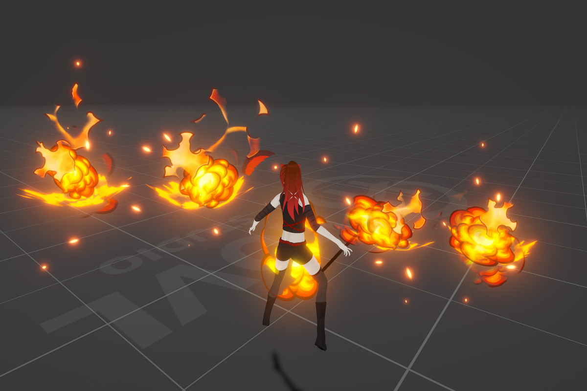 Character following orbs system