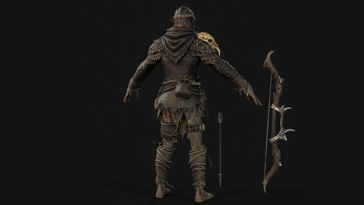 Orc Archer Game Ready
