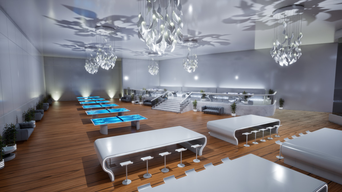 Futuristic Cinema Complex & Entertainment Center