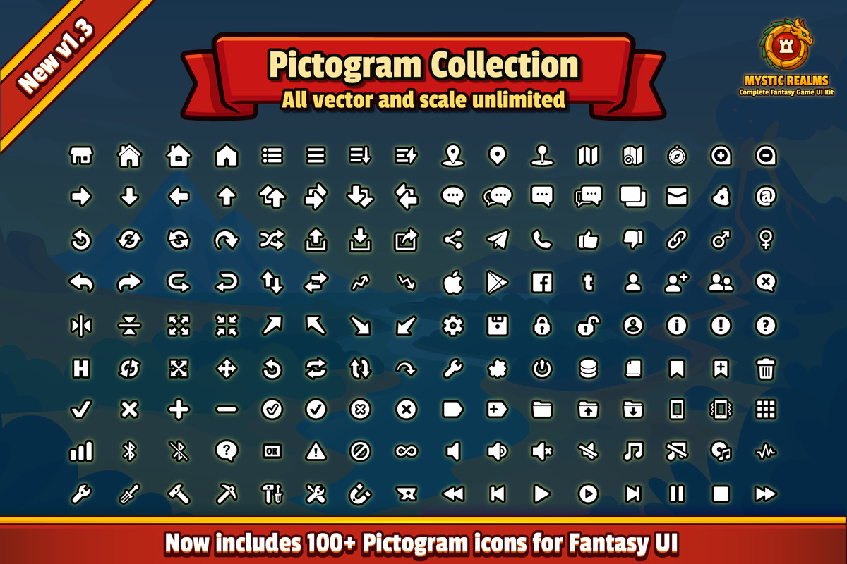 Mystic Realms: Premium Fantasy UI System