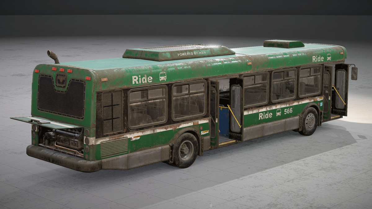 Abandoned City Bus - Drivable