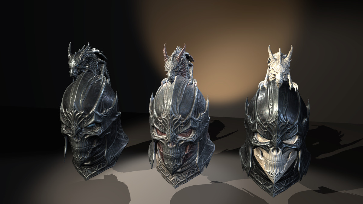 Medieval Fantasy Knights Helmets Pack