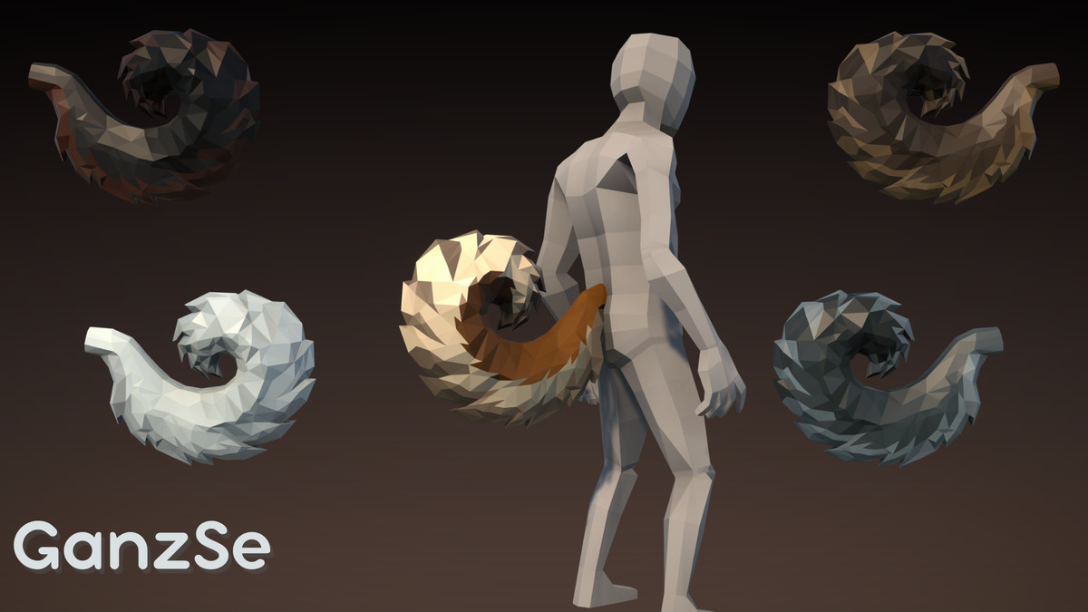 GanzSe Tails - Fantasy Low Poly Pack