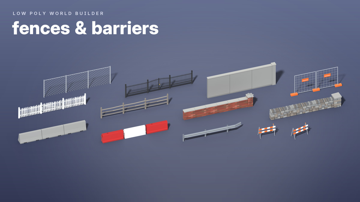 Low Poly World Builder – Cities, Suburbs & Nature