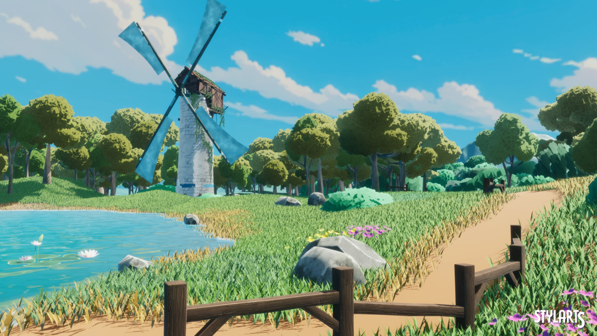Stylized Castle Ruins