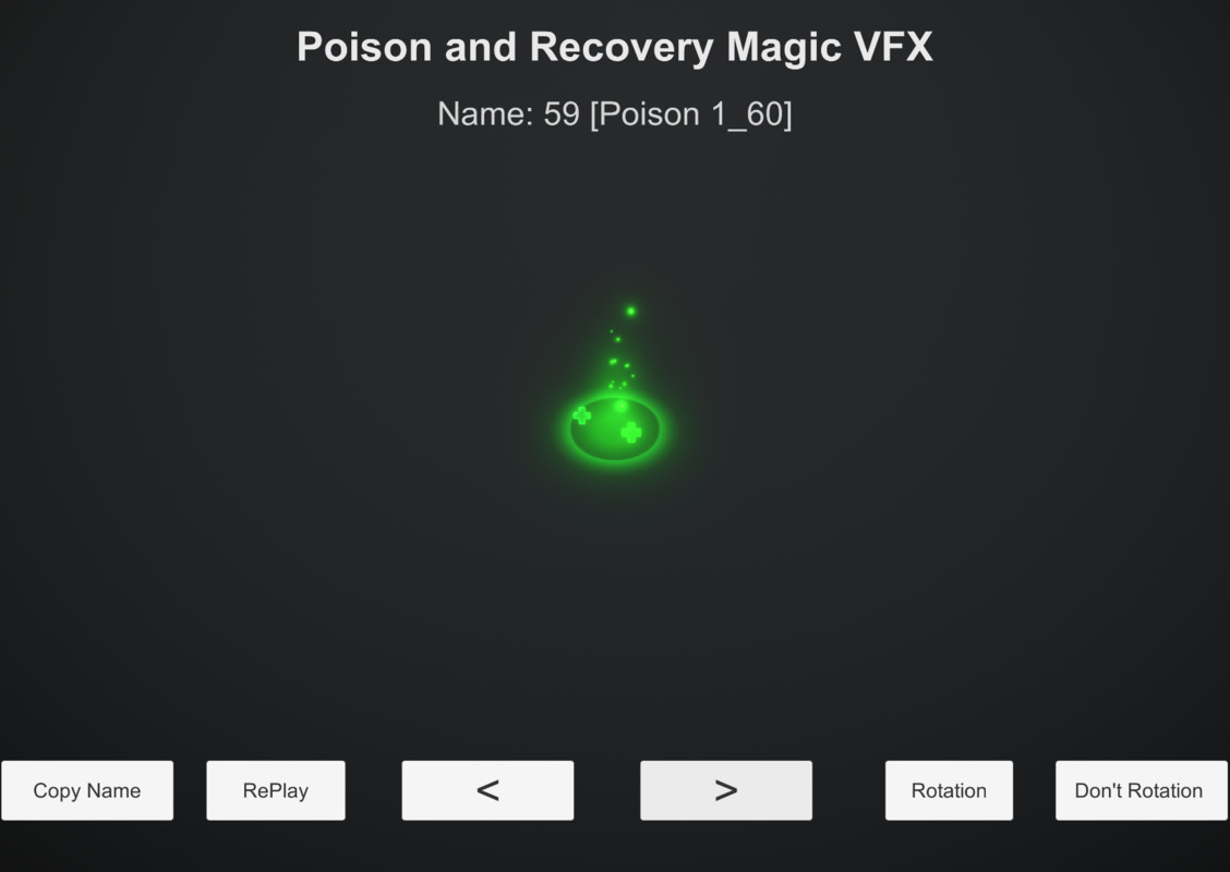 Poison and Recovery Magic VFX
