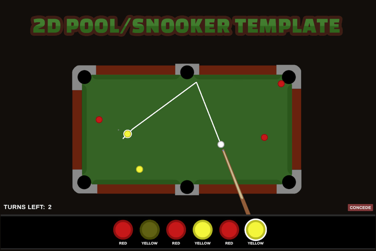 2D Pool/Snooker Template
