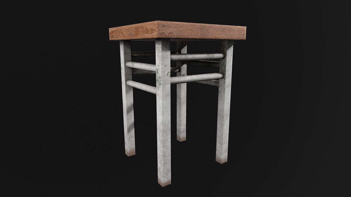 Old Industrial Stool