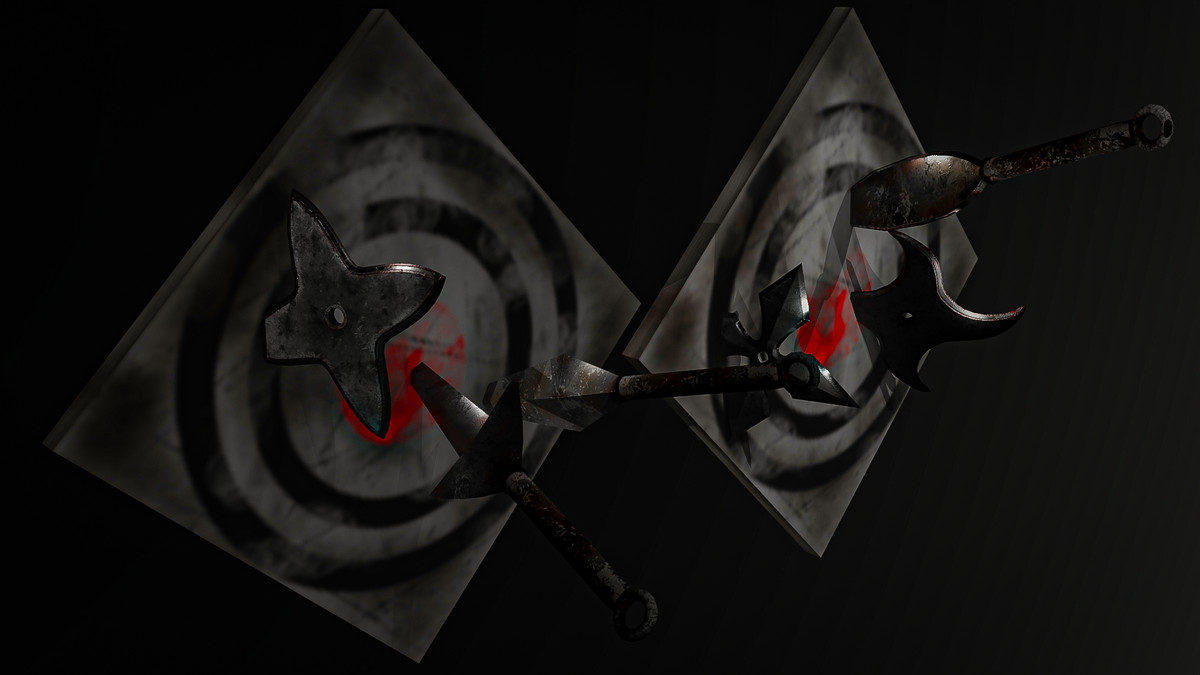 Traditional Japanese Dark Weaponry Set