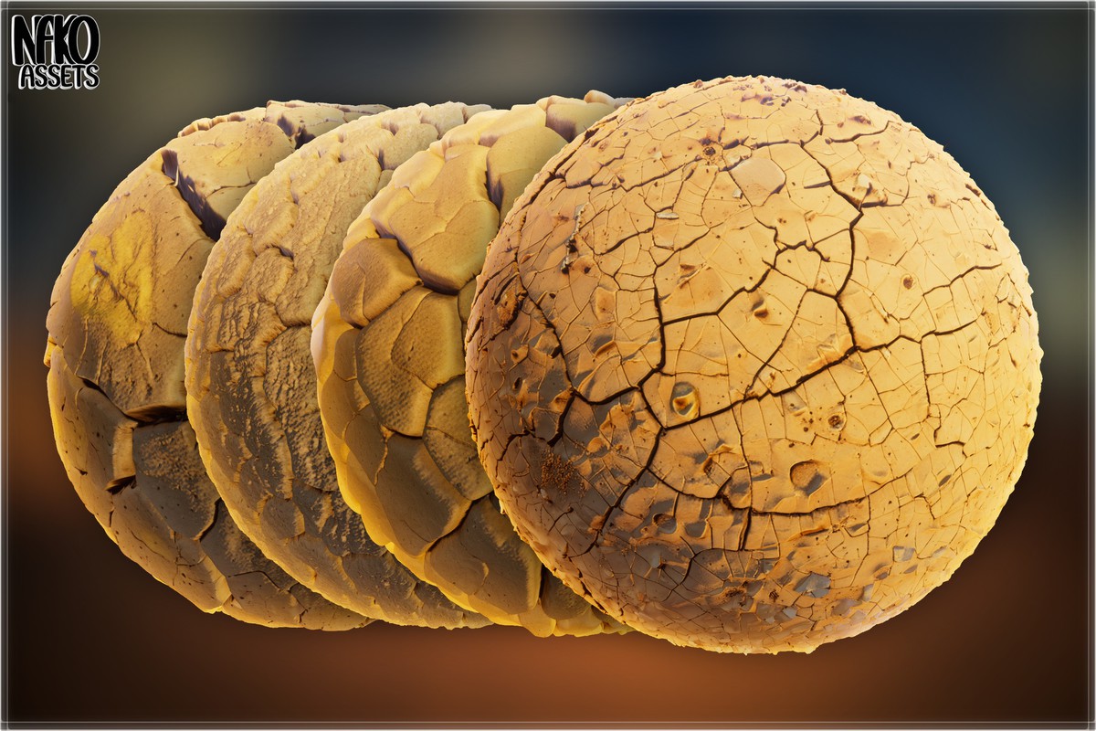 x110 4K Desert Materials PBR Textures for Ground, Sand, Rocks & Terrain