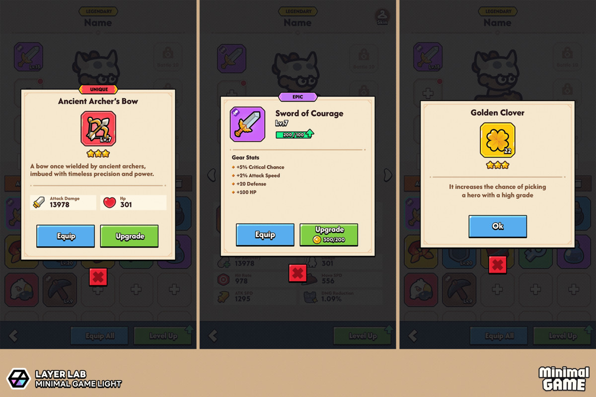GUI Pro - Minimal Game Light