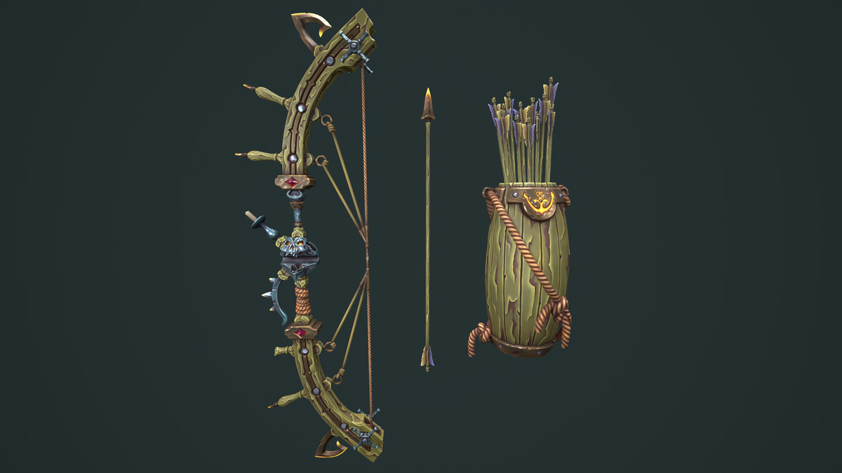Pirate bow quiver arrow