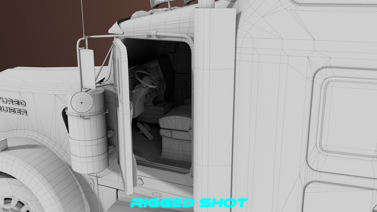 Heavy Truck 02 Chassis Old Dusty URP HDRP Textures