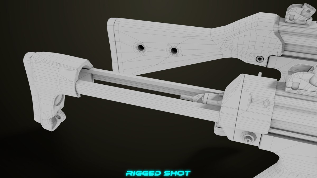 Two Machine Gun 15 Sandal Single Mat URP HDRP Textures