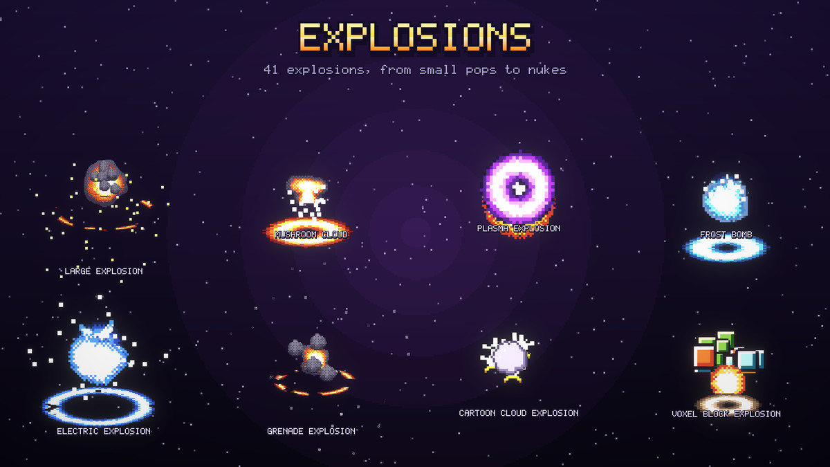 Pixel VFX Mega Pack — 1000 Pixel Art Effects