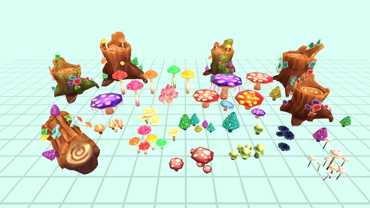 Village Life - Stylized Meadow & Forest Props