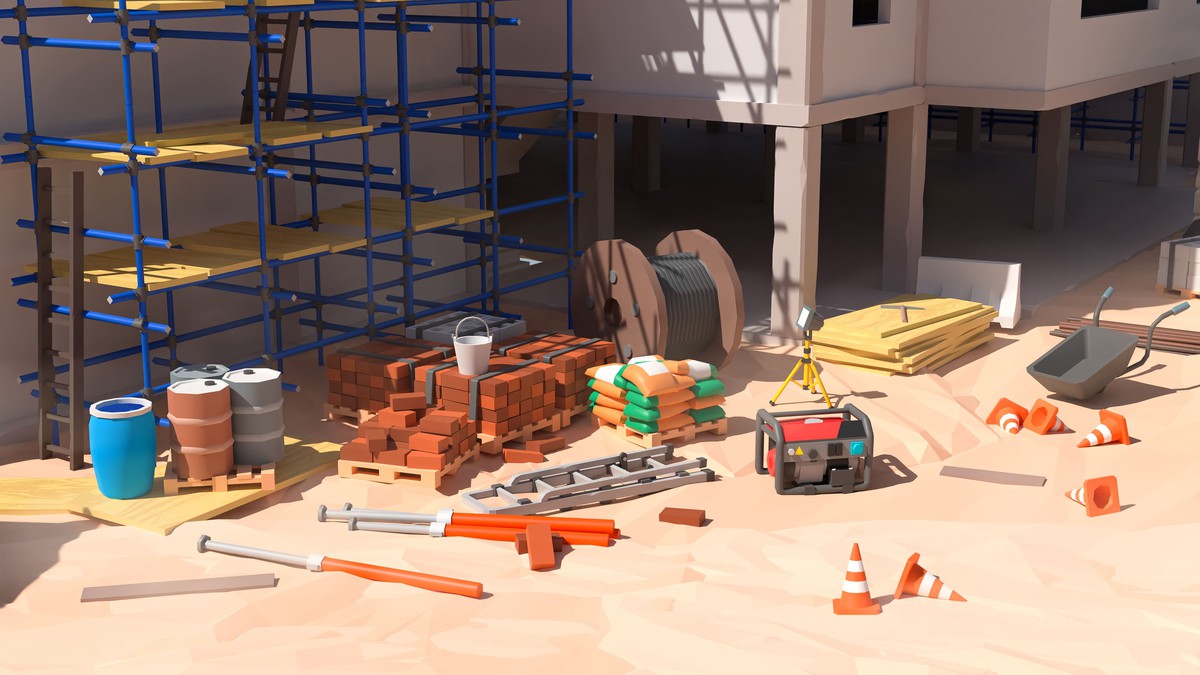 Construction - Low Poly 3D Models Pack