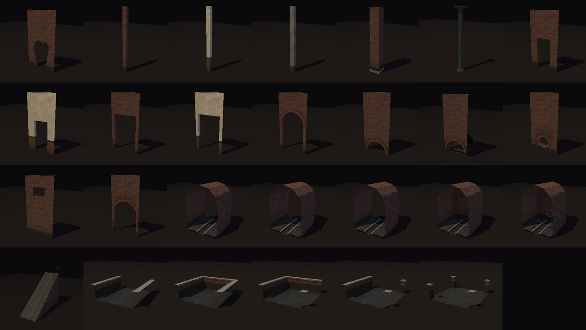 Low Poly Sewers - Victorian Sewer Kit