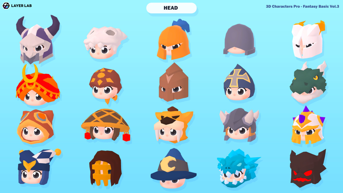 3D Characters Pro - Fantasy Basic Vol.3