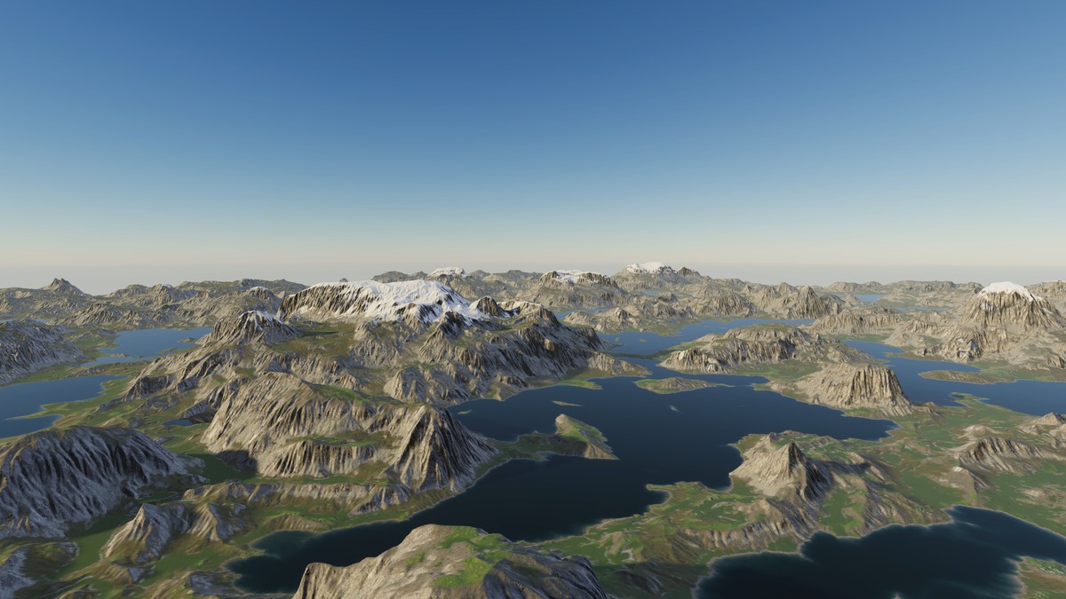 Procedural Mountains & Rivers 8K - 37 Terrains