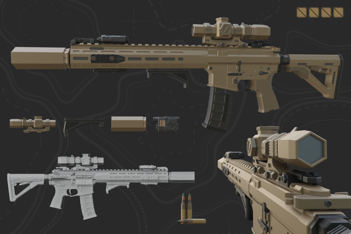 Low Poly Weapon Bundle Pack V