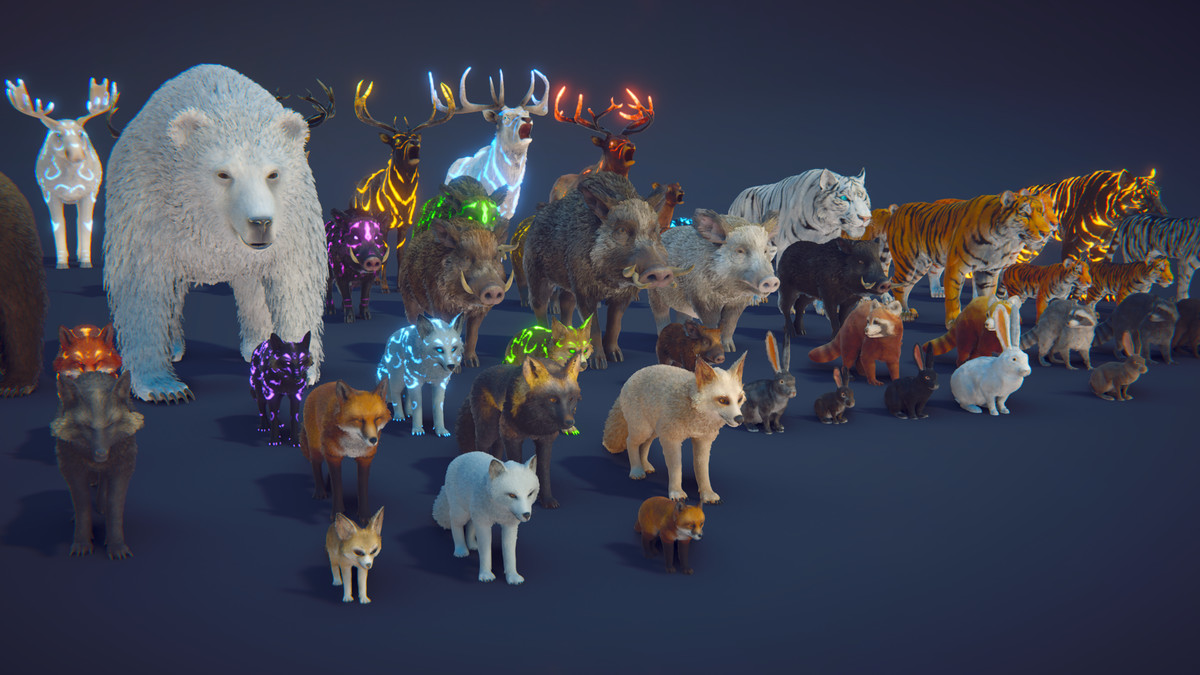 Realistic: Animal Forest Set