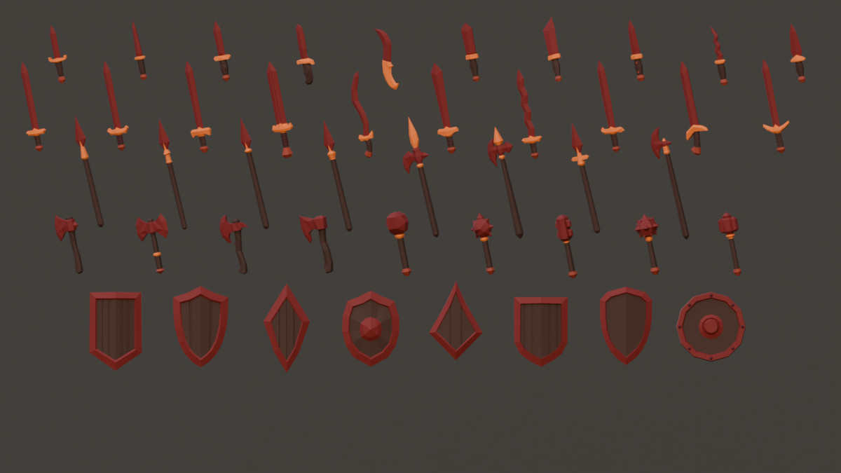 Fantasy Melee Weapons - Low Poly Pack