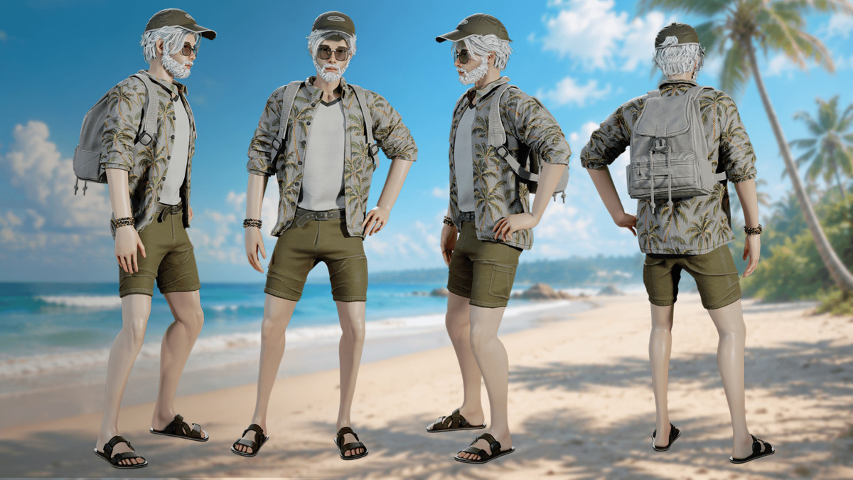 Casual Summer Guy – Modular Game Character