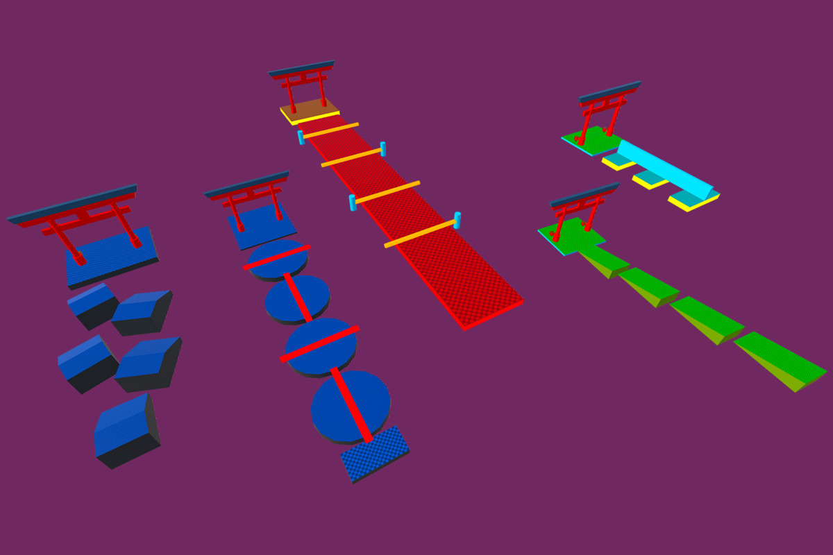 Obby Ninja Run Game Level Pack