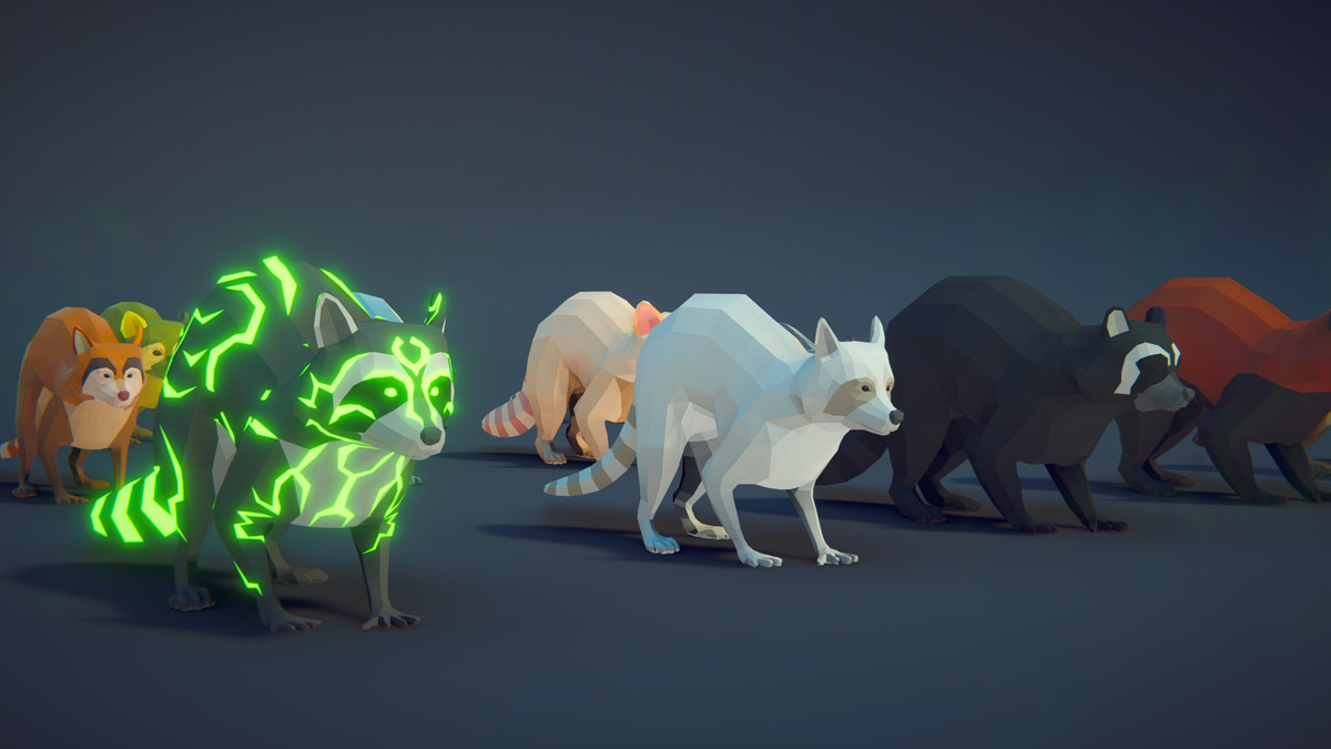 Poly Art: Raccoon