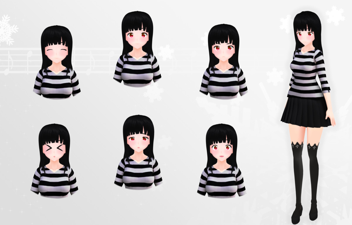 Luna: Anime-Style Character For Games And VRChat