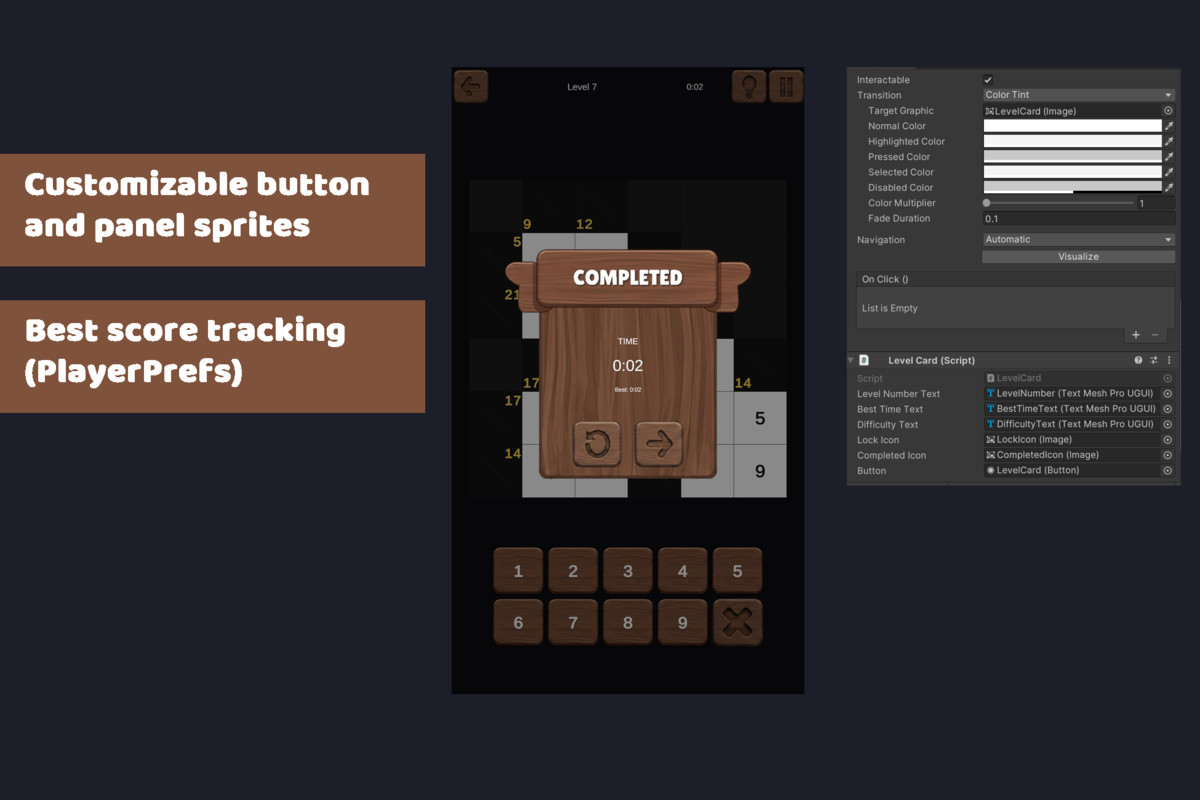Kakuro Puzzle - Complete Game Template