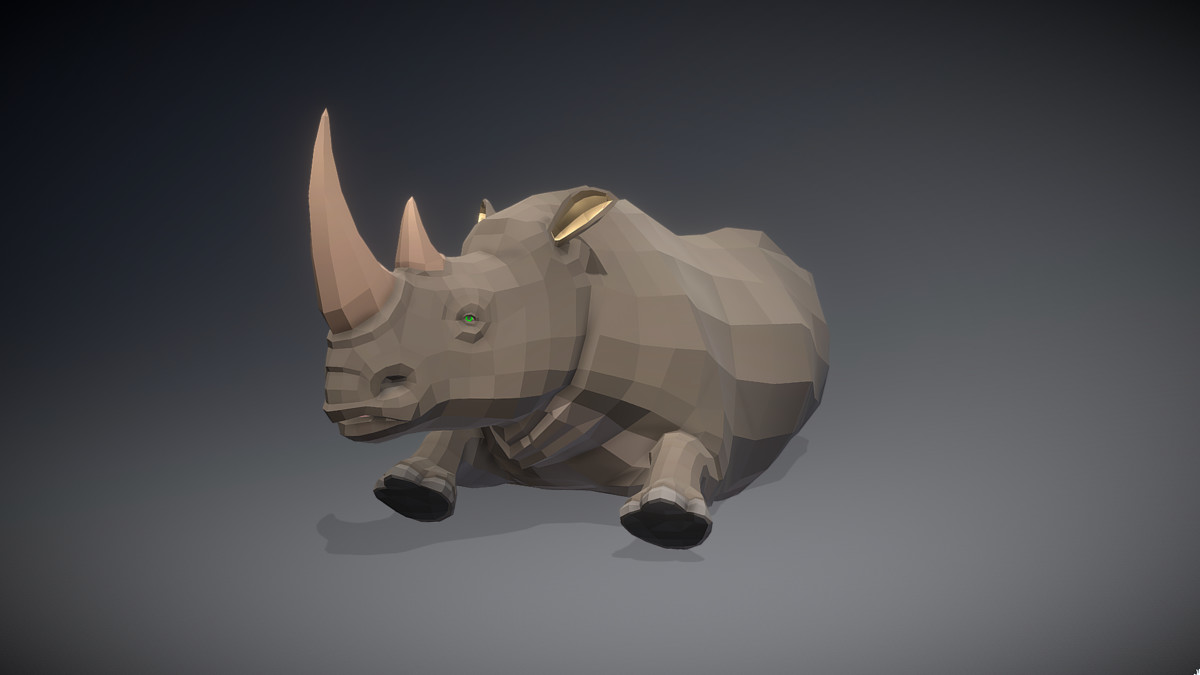 Poly Art: Rhino