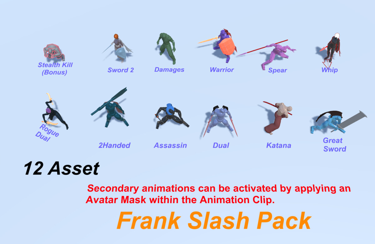 Frank Slash Pack - 12 Assets