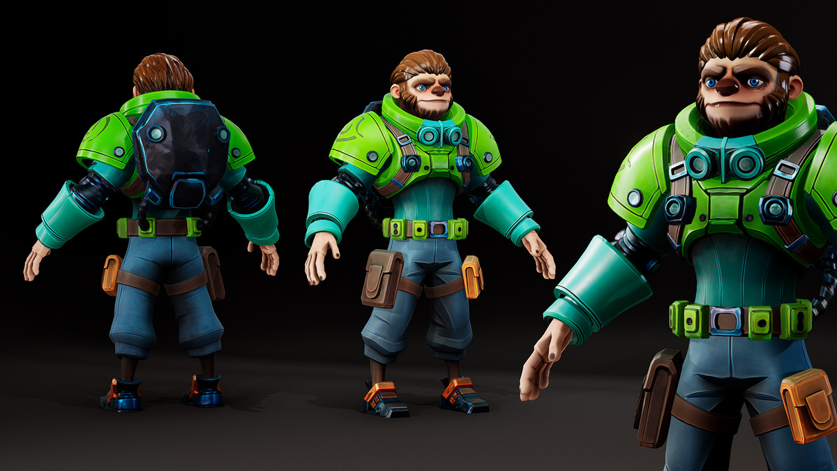 Stylized Sloth Engineer 01