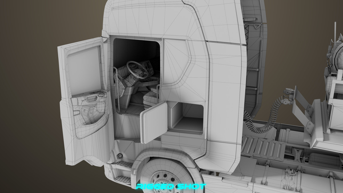 Chassis 06 Cement Trailer 01 Yellow