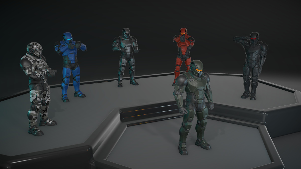 Sci-Fi Robot Character Pack | 4 Humanoid Units | Customizable