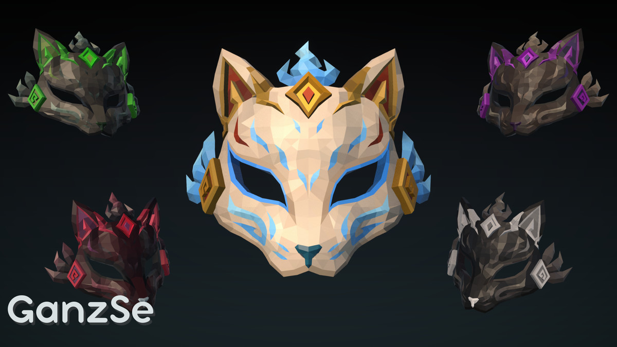 GanzSe Masks - Fantasy Low Poly Pack