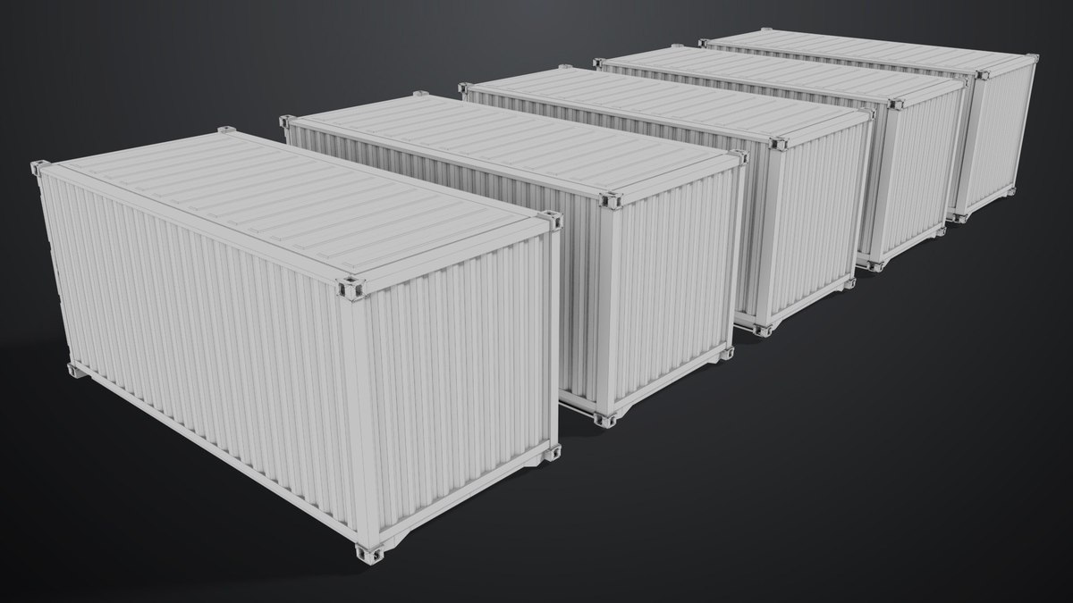 5 Cargo Dusty Container 20ft Single Mat