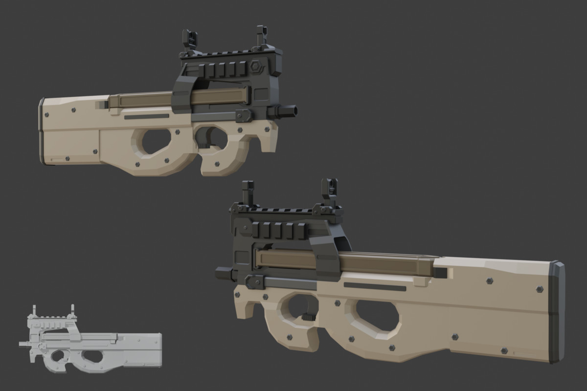 Low Poly Weapon Bundle Pack 3