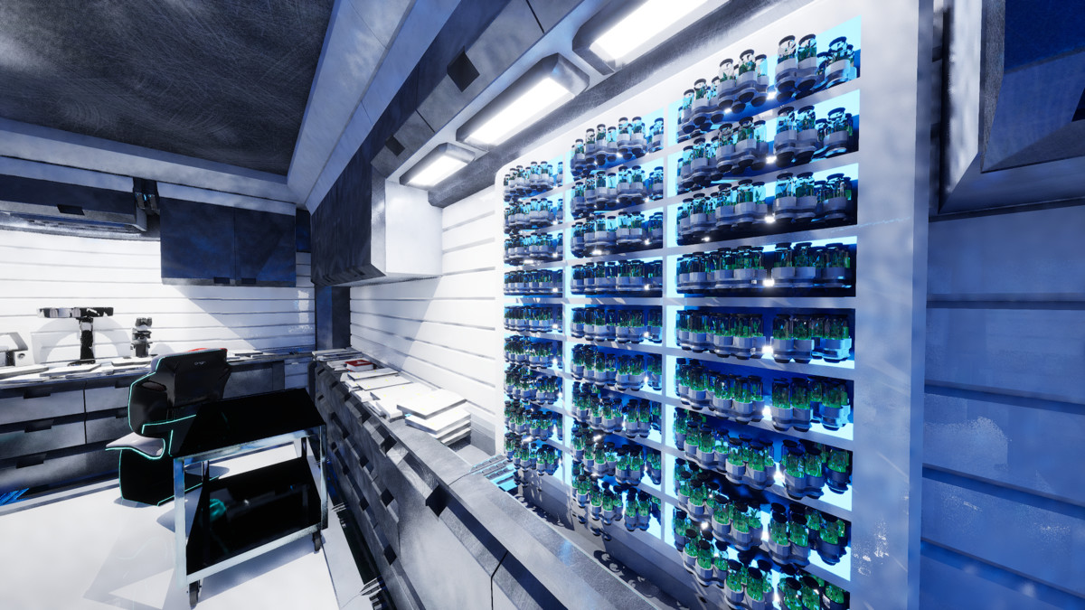 Futuristic Laboratory Environment - Modular Sci-Fi Interior Level