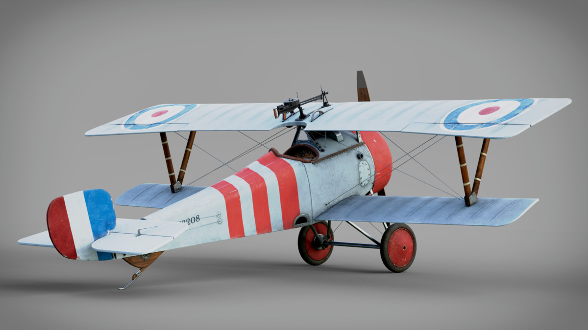 Fighter Nieuport 17 Rigged