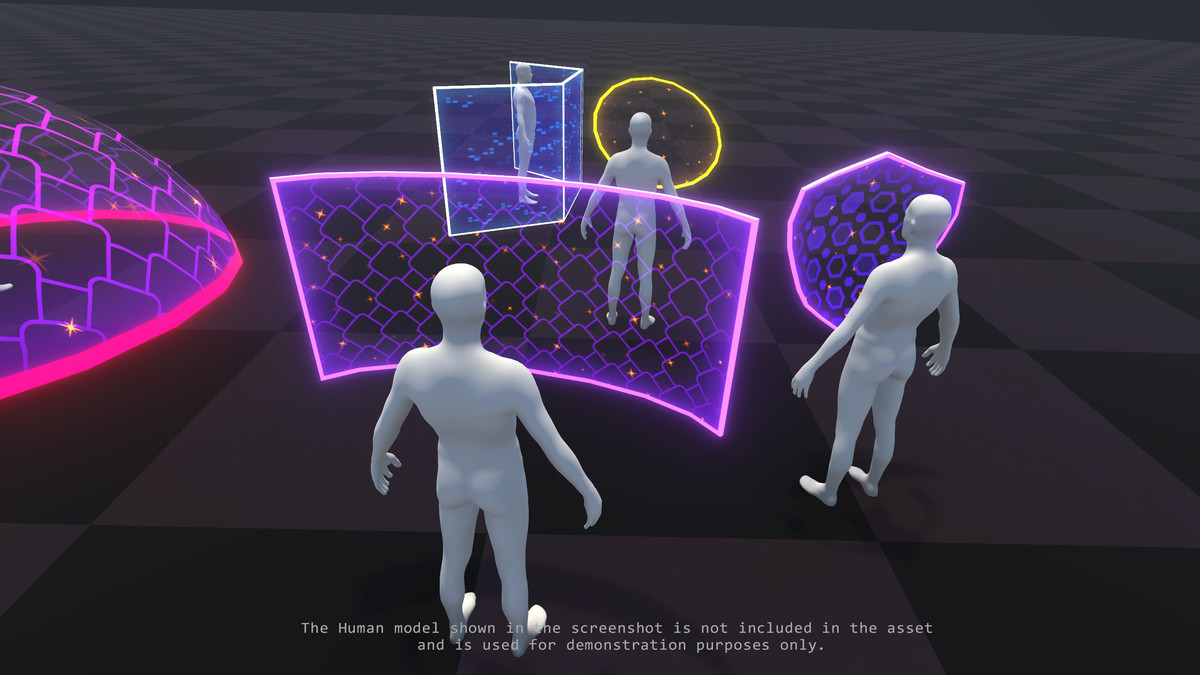 Sci-Fi Defense Shields 3D