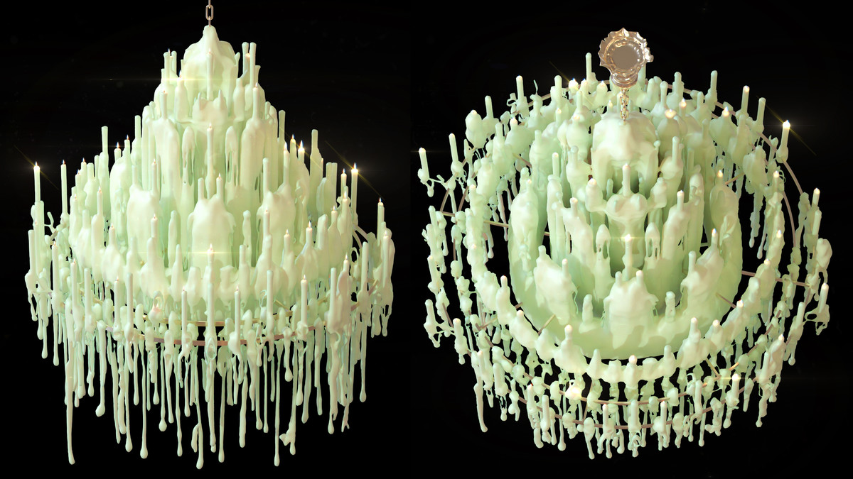 Ornate Candles, CandleHolders, and Wax Sculptures - 133 Models Set