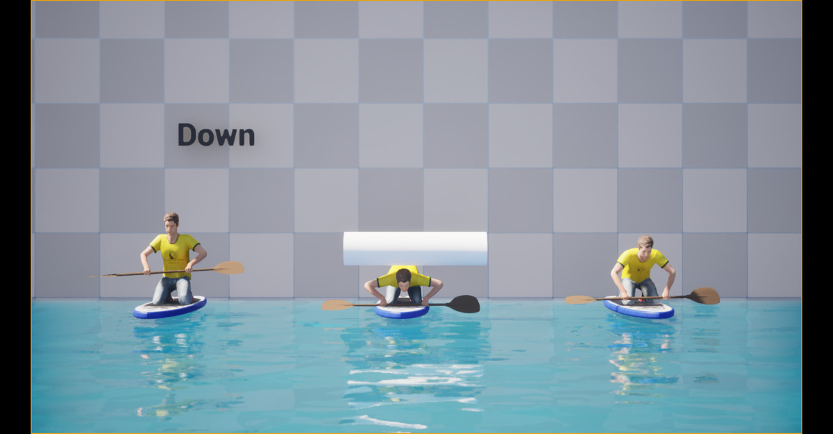 Paddle Boarding Animation