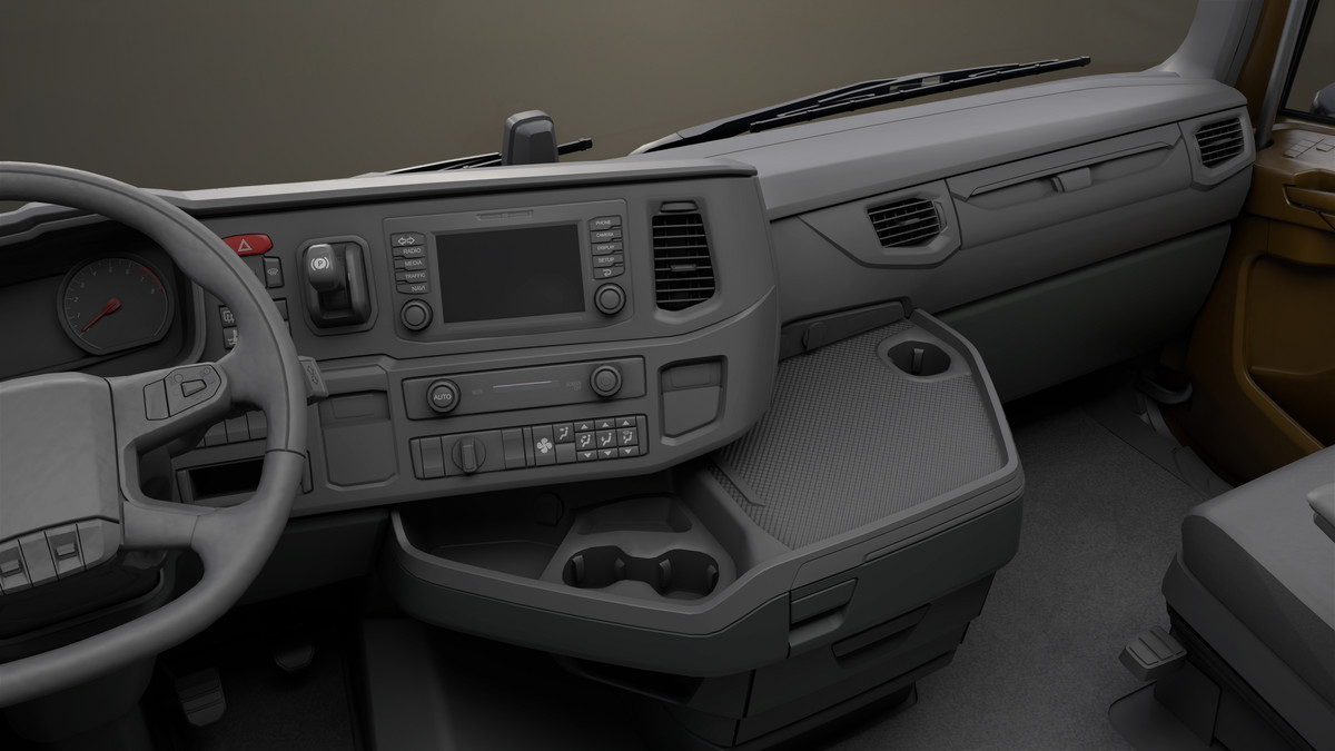 Chassis 06 Cement Trailer 01 Yellow